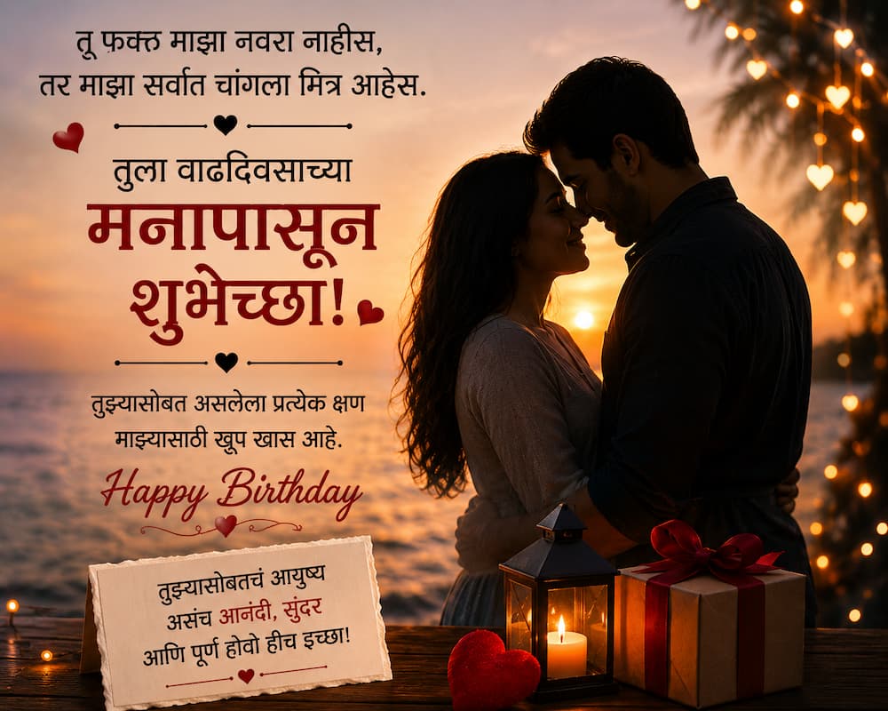 Heart Touching Birthday Wishes For Husband In Marathi