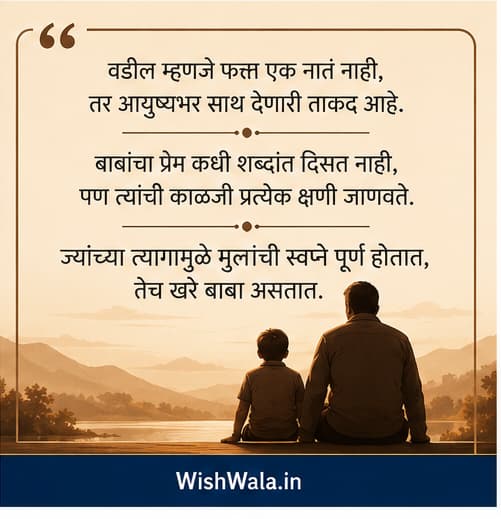Father Birthday Quotes Marathi