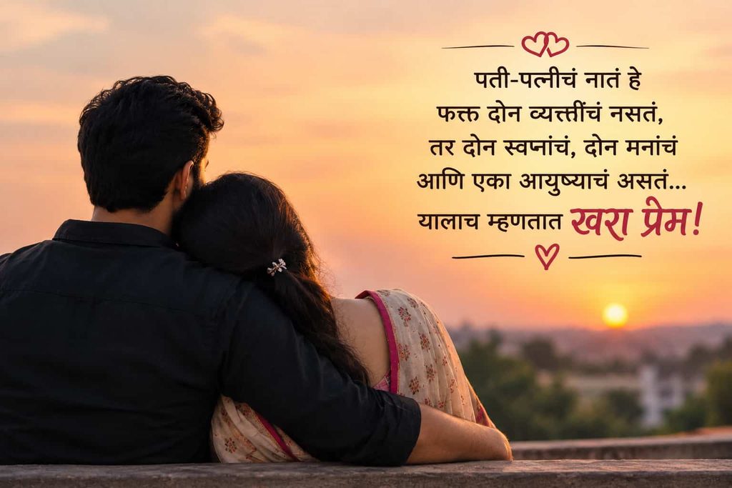 Husband Wife Love Quotes Marathi